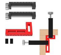 G Clamp Heavy Duty Universal Wood Clamps Aluminum Alloy Carpentry Fixing Clamp Adjustable Small Screw Table Bar Clamps C Wood Clamps for Carpentry DIY Projects Woodworking (3 Pcs)