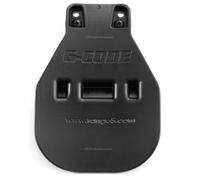 G-Code Paddle Mount with Hardware for Holster & Accessory Attachment - (GCA05 Large) - (Black) - USA Made - Lightweight Durable Paddle with Pre-Formed Belt Channel & Multiple Hole Positions