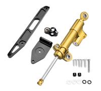 G Compatible With For XJR1300 2002-2015 Motorcycle Damper Steering Stabilize Bracket Support Universal Accessories Adjustable(Yellow)