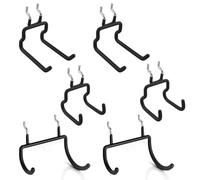 G.CORE 6 Pack Peg Board Tool Utility Hooks, Heavy Duty Pegboard Set Hooks Hangers, Pegboard Accessories for Garage Kitchen Bathroom Home Improvement Retail Display Shelf Board Craft Room Organization