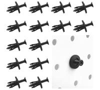 G.CORE Pegboard Peg Hooks Accessories - 40 Set Pegs with Inserts and Screw Fit 1/4 Pegboards Multi-Functional for Hanging and Mounting - Utility Tool Hanger Organizers (Small Size)