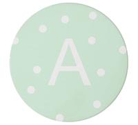 G Decor 5 Colour Polka dots Mug Coaster (A, Green)