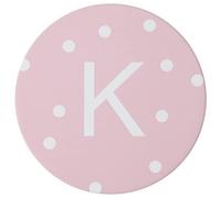G Decor 5 Colour Polka dots Mug Coaster (K, Pink)