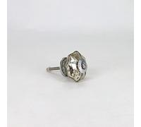 G Decor Arlo Silver Chrome Mercury Glass Flower Door Knobs Vintage Shabby Chic