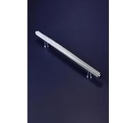 G Decor Chelsea Diamond-Knurled Brass Bar Pull Handle in Polished Chrome, 128 mm Centres - Kitchen Cabinet, Cupboard and Drawer Handle, M4 Screws Included