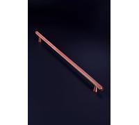 G Decor Chelsea Diamond-Knurled Solid Brass Bar Pull Handle in Rose Gold, 320 mm Centres - Kitchen Cabinet, Cupboard and Drawer Handle, M4 Screws Included