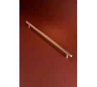 G Decor Chelsea Diamond-Knurled Solid Brass Bar Pull Handle in Satin Brass, 320 mm Centres - Kitchen Cabinet, Cupboard and Drawer Handle, M4 Screws Included