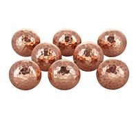 G Decor Copper Hammered Door Knobs, Vintage, Shabby Chic, Interior Furniture, Cabinet Cupboard Drawers Pulls Handles (8-Pack)