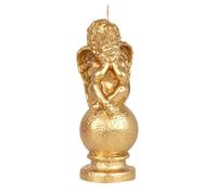 G Decor L'Ange Dorée de l'Or - Rococo Golden Cherub Candle, Gold Angel of Fortune for Home, Gifts, Christmas Display and Grand Weddings
