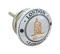 G Decor London Paris New York Ceramic Door Knobs Vintage Shabby Chic Cupboard Drawer Pull Handles (London 4641)