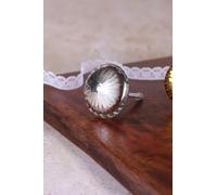 G Decor Obsidian Solstice Round Glass Cabinet Knob - Silver