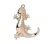 G Decor Pack of 2 Animal Silver or Gold Hooks, Shabby Chic, Vintage Coat Hooks (Gold Lizard)