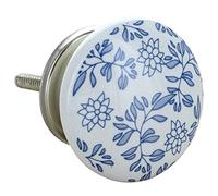 G Decor Royal Blue Ceramic Door Knob Vintage Shabby Chic Cupboard Drawer Pull Handle (Royal Blue I)