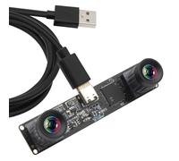G ELP 210fps Monochrome Global Shutter USB Camera Module - Dual Lens Synchronisation B/W Web for PC, 800P 120fps Lightburn, USB2.0 OmniVision OV9281 Binocular Camera