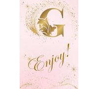 G Enjoy: A stylish personalized notebook with your letter - 150 lined pages for writing, notes, and journaling