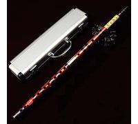 G, F, E, D, C Key Bitter Bamboo Flute Dizi, Traditional Handmade Chinese Musical Woodwind Instrument Study Level(Color:E)