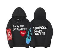 G&F Unisex Hoodie Kanye Sweatshirt Hooded Sweater Hoodies Hip Hop Long Sleeve Coats (Color : Black, Size : Medium)