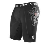 G-Form Goalkeeper Impact Shorts - Padded Shorts with Compression Base Layer - Protective Gear for Football and High Impact Sports - Breathable and Machine Washable - Small Black