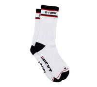G-Form Mid-Calf Cycle Bicycle Bike Socks White / Black / Red
