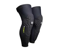 G-Form Pro-Rugged 2 Knee-Shin Guard - Knee Protection for Biking, Skating & Snow Sports - Protective Knee & Shin Guards for Sports - Padded Compression Knee & Shin Guards - Black, Youth Large/X-Large