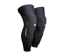 G-Form Pro-Rugged 2 Knee-Shin Guard - Knee Protection for Biking, Skating & Snow Sports - Protective Knee & Shin Guards for Sports - Padded Compression Knee & Shin Guards - Black, Adult Large