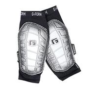G-Form Pro-S Elite 2 Football Shin Guards, Black/Silver, Adult Medium
