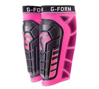 G-Form Pro-S Vento Football Shin Guard - Football Shin Guard Sleeves - Neon Pink, Youth Large/X-Large