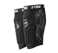 G-Form V2 Soccer Shin Guards, Black/Gloss Black, Youth S/M