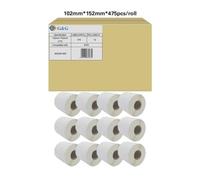 G&G Labels Compatible with Zebra 800284-605 (12 x Rolls of 475 Labels) Total Labels: 5700/102 x 152 mm