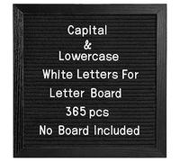 G GAMIT Felt Letter Board Set - 365pcs 0.75" Capital & Lowercase Letters (No Board)