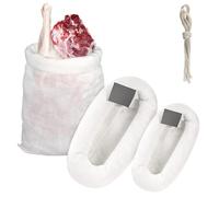 G GENLEAS 2 Pack Game Bags Elk Deer Hunting Meat Bags, Breathable Rolled Heavy Duty Quarter Bags with Reflective Strip, Vacuum Sealed for Field Carry (1 Pack 48" & 1 Pack 28")