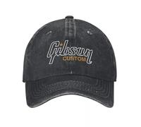 G-Gibsons The Guitar Paul Unisex Style Baseball Caps Rock Logo Distrsted Washed Caps Hat Casial Outdoor Adjustable Snapback Cap