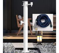 g, Ground-Mounted, Frost-Free Outdoor Tap, Bianco-D, Water Inlet for Gardens and Patios