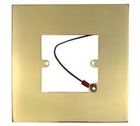 G&H 809B Polished Brass Finger Plate Surround 152mm x 152mm for Single Plate