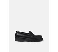 G.H. Bass Weejun 90 Larson Canoe Moc Loafer (Leather) - Black - Black / UK 10 : EU 44.5 : US 11