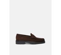 G.H. Bass Weejun 90 Larson Moc Penny Loafer (Suede) - Chocolate Brown - Brown / UK 8 : EU 42 : US 9