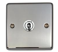 G&H CC385-PC Standard Plate Polished Chrome 1 Gang Intermediate Toggle Light Switch
