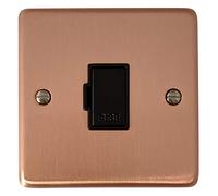 G&H CRG90B Standard Plate Rose Gold 1 Gang Fused Spur 13A Unswitched
