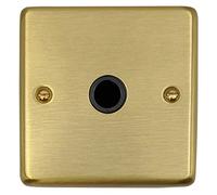 G&H CSB79B Standard Plate Satin Brushed Brass 1 Gang Flex Outlet Plate