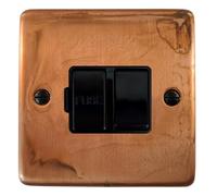 G&H CTC57B Standard Plate Tarnished Copper 1 Gang Fused Spur 13A Switched