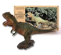 G&H Decor -20 Inch T-Rex Dinosaur King Lawn Statue - Hand Painted Tyrannosaurus Dino Decorations - T.Rex Suitable for Indoor Outdoor Use - Weather Resistant Tyrant Lizard Gifts for Adults