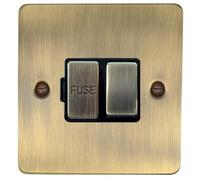 G&H FAB357 Flat Plate Antique Bronze 1 Gang Fused Spur 13A Switched
