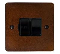 G&H FRT57B Flat Plate Rust 1 Gang Fused Spur 13A Switched