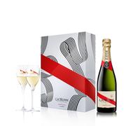 G. H. Mumm Cordon Rouge Champagne 75Cl With Glasses Gift Set