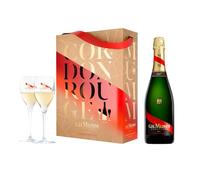 G. H. Mumm Cordon Rouge Champagne 75Cl With Glasses Gift Set (Pack of 6)