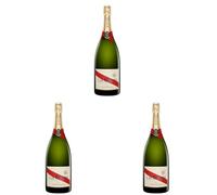 G.H. Mumm Cordon Rouge Non Vintage Champagne, 75 cl, Packaging May Vary (Pack of 3)