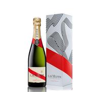 G.H. Mumm Cordon Rouge Non Vintage Champagne with Gift Box, 75 olden Yellow Colour with Delicate Bubbles, Aromas of Ripe Peach, Crafted in Reims, France Since 1827