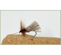 G & H Sedge Trout Flies, Goddards Sedge, Orange Belly Choice of size and quantity, Still waters and Rivers, Buoyant (6, Mixed)