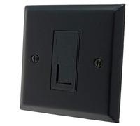 G&H SFB61B Spectrum Plate Matt Black 1 Gang RJ45 Cat5e Data Socket