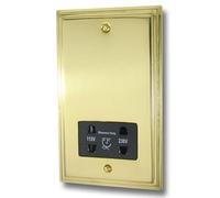 G&H VB30B Victorian Plate Polished Brass Dual Voltage Shaver Socket 115-230V